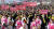 공주보 철거에 반대하는 주민들이 26일 공주보 앞에서 정부 규탄 시위를 하고 있다. [프리랜서 김성태]