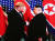 도널드 트럼프 미국 대통령과 김정은 북한 국무위원장이 2차 북·미 정상회담 첫날인 27일 오후(현지시간) 베트남 하노이 소피텔 레전드 메트로폴 호텔에서 악수하고 있다. [EPA=연합뉴스]