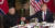 김정은 북한 국무위원장과 트럼프 미국 대통령이 27일 베트남 하노이 메트로폴 호텔에서 단독회담 후 친교 만찬에서 대화를 하고 있다.[미국 백악관 트위터]