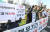 지난해 12월 서울 용산구 국방부 앞에서 공정연대 회원들이 &#39;대체복무 36개월 반대 및 54개월 상향 조정 촉구 기자회견&#39;을 하고 있다. [뉴스1]