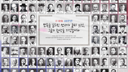 [3·1운동 100주년 자랑스러운 대한민국] 민족을 일으킨 만세의 불씨 93인, 그들의 함성을 기억합니다