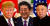 (왼쪽부터) 트럼프 미국 대통령, 아베 일본 총리, 김정은 북한 국무위원장. [연합뉴스]