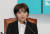 김소연 대전시의원이 4일 오전 국회에서 열린 바른미래당 입당식에서 소감을 말하고 있다. [연합뉴스]