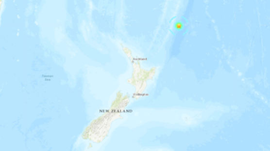 뉴질랜드 인근 해역서 규모 6.3 지진