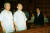 1996년 8월 26일 서울지법 417호 대법정에서 열린 선고공판에서 기립해 있는 전두환, 노태우 전 대통령. [연합뉴스]
