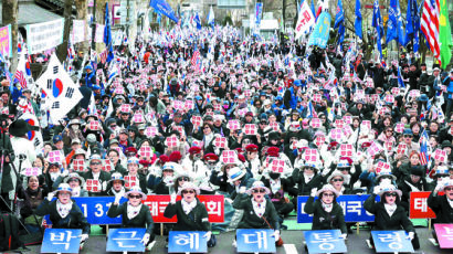 탄핵 2년…민주당 “탄핵부정론에 우려” 한국당 “과거 얘기 이제 그만”