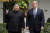 지난달 28일 베트남 하노이 메트로폴 호텔에서 열린 2차 북·미 정상회담에서 김정은 북한 국무위원장(왼쪽)과 도널드 트럼프 미국 대통령이 단독회담을 마친 뒤 잠시 산책하고 있다.[AP=연합뉴스]