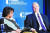 스티브 비건 미 국무부 대북특별대표가 지난 11일 미국 워싱턴에서 열린 카네기재단 핵정책 국제회의에서 대담을 하고 있다.[이광조 JTBC 카메라기자]