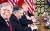 지난달 28일 베트남 하노이에서 열린 2차 북미정상회담 확대회담에 참석한 존 볼턴 백악관 국가안보회의 보좌관(가장 왼쪽)이 환하게 웃음을 짓고 있다. 