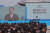 문재인 대통령이 3월 1일 오전 서울 광화문광장에서 열린 제100주년 3·1절 중앙기념식에서 기념사를 하고 있다. / 사진:연합뉴스