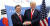문재인 대통령이 지난해 11월 30일(현지시간) 아르헨티나 부에노스아이레스의 코스타 살게로 센터에서 도널드 트럼프 미국 대통령을 만나 반갑게 인사를 나누고 있다. [사진 청와대사진기자단]