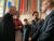 벨기에 필리프 국왕과 마틸드 왕비가 26일 오전 서울 용산구 전쟁기념관 내 벨기에 전사자 명비 앞에서 인사말을 마친 참전용사들과 환담을 나누고 있다.  박용한 기자