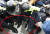 27일 서울 여의도 국회 앞에서 민주노총 주최로 열린 전국노동자대회에서 경찰이 시위대에 끌려가고 있다.[뉴시스]