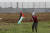 마스크를 쓴 팔레스타인 시위대 [AP=연합뉴스]
