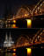 30일 유네스코 세계유산 중 하나인 독일의 쾰른 대성당의 전등이 꺼져있다. 대성당 앞쪽의 호엔졸레른 철교에도 운행에 무리가 되지 않는 일부 불빛이 잠시동안 사라졌다. [로이터=연합뉴스]