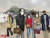 미세먼지로 뒤덮힌 출근길의 직장인들, 광화문에서. by 갤럭시탭S3 아트레이지 사용. [그림 홍미옥]