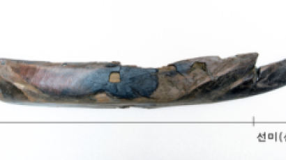 경주 월성 해자서 1600년전 의례용 소형 목재 배 출토 