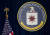미국 버지니아주 랭글리에 위치한 미 중앙정보국(CIA) 본부 기자회견장에 CIA 로고가 걸려 있다. [AP=연합뉴스]