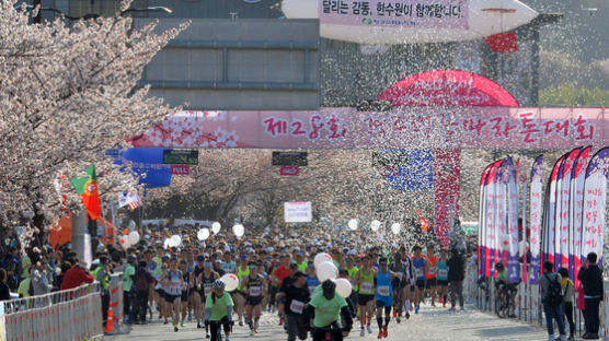 경주 벚꽃마라톤 하프코스 참가한 20대 중국인 숨져