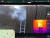 미국 캘리포니아주 멘로파크에서 DJI 드론이 훈련 중 촬영한 영상. 오른쪽 열영상 카메라에 잡힌 화면에 2층 연기가 뿜어져 나오는 창에 갇힌 사람의 모습이 나타나고 있다. [AFP=연합뉴스]