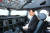 2011년 대한항공이 첫 인수한 A380 항공기 조종석에 앉은 조 회장. [연합뉴스]