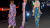 화려한 패턴의 롱 드레스로 눈길을 끈 안나 윈투어 편집장(왼쪽)과 가수 리타 오라. 