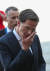  네델란드 마크 룻테 (Mark Rutte) 총리가 10일 브뤼셀에서 열린 브렉시트 관련 정상회담에 참석하며 곤혹스러운 표정을 하고 있다. [AFP=연합뉴스]
