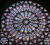 화재 전 장미 창의 모습. ‘장미 창’은 고딕양식의 크고 화려한 스테인드글라스로 둥근 모습이 장미를 닮아 붙여진 이름이다. [EPA=연합뉴스]
