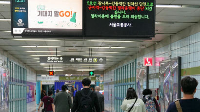 서울지하철 5호선 운행 중단…대체 버스 2대 배치