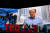 김용 전 세계은행 총재가 TED 2019 행사장의 스크린 속에 등장했다. 그는 16일 TED가 발표한 8가지 담대한 프로젝트 중 하나인 아프리카인을 위한 구충제 프로젝트를 소개했다. [사진 TED] 