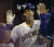 21일 다저스전에서 류현진에게 홈런을 뽑아내고 더그아웃에 와서 동료들 축하를 받고 있는 밀워키 옐리치. [AP=연합뉴스] 