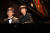 18일 서울사이버대 차이콥스키홀에서 열린 &#39;제1회 영 차이콥스키 국제 온라인 피아노 콩쿠르&#39; 결선에서 1,2위를 차지한 아키도 타니(왼쪽)와 김세현군이 무대에서 포즈를 취하고 있다. 오종택 기자