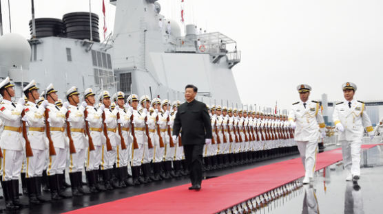 항모와 전략원잠 앞세워 힘자랑한 중국