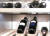 지난 17일 서울 논현동 시그니처 키친 스위 트 논현 쇼룸에서 열린 신제품 론칭 행사에 서 방문자가 노크온 기능을 체험하고 있다. 아래 사진은 와인셀러의 내부 모습.