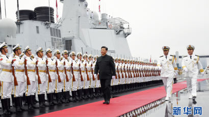 亞 최강 스텔스함 띄웠다…美 보란듯 해군 힘자랑한 시진핑