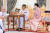 와치랄롱꼰 국왕과 수티다 왕비가 1일 태국 방콕 왕궁에서 결혼예식을 치르고 있다.[EPA=연합뉴스]