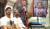 2016년 아버지와 런던 지하철에서 찍은 사진(왼쪽)과 지난달 갤럭시 폴드를 선(先) 공개한 장면(오른쪽). [인스타그램 캡처]