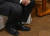 네타냐후 총리와 환담 장면에서 폼페이오 장관의 양말을 확대한 모습. [사진 STARN NEWS]