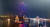 지난해 10월 1일 경남 진주 남강에서 열린 2018 진주유등축제 개막식에서 드론아트쇼를 벌이던 일부 드론이 방향을 잃은 채 아래로 추락하고 있다. [연합뉴스]