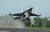 2014년 9월 한광 훈련 도중 대만 공군의 F-16 전투기가 활주로에서 긴급발진하고 있다. [AP=연합] 연합뉴스, 무단 전재-재배포 금지>