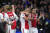 9일 열린 유럽 챔피언스리그 4강 2차전 토트넘전에서 골을 넣고 기뻐하는 아약스의 하킴 지예흐(가운데). [AP=연합뉴스]