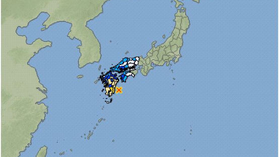 일본 규슈 지역에 규모 6.3 지진…“쓰나미 우려 없어”