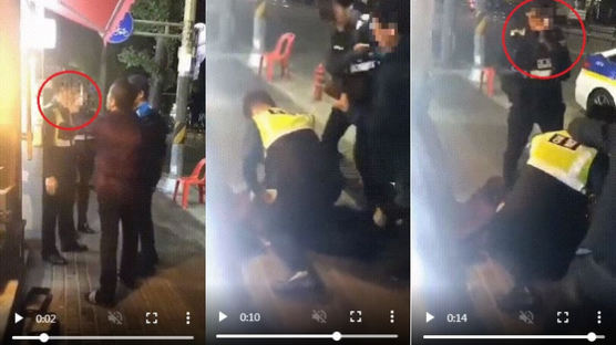 [e글중심] 주취자에 뺨 맞고 무전 보낸 경찰... 대응 논란