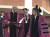 억만장자 로버트 F 스미스, 데이비드 토머스 총장, 배우 앤절라 배싯(왼쪽부터)이 모어하우스 칼리지 졸업식에서 웃고 있다. [AP=연합뉴스]