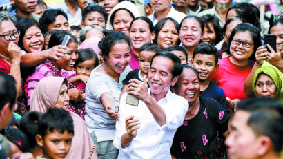 [사진] 조코위 인도네시아 대통령 재선 성공