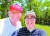  지난달 26일 트럼프 대통령과 아베 총리가 골프 라운딩 도중 찍은 셀카. [일본 총리관저 트위터]
