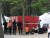 헝가리 머그리트섬에 위치한 현장 지휘본부에서 한국 구조요원들이 3일 오전 수중작전 장비 준비를 하고있다. 부다페스트=박태인 기자 