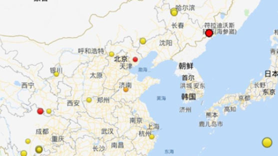 "풍계리 인근 북중러 접경서 규모 1.3 지진…폭발 의심"