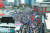 15일 오후 서울역 광장에서 대한애국당의 128차 태극기 집회가 진행되고 있다. [장진영 기자]