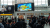 19일 KTX 서울역에서 공개된 오버다임의 254인치 무안경 3D 스크린. 김정민 기자